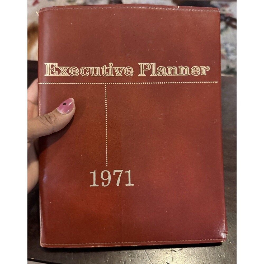 Eatons At A Glance Executive Planner 1971 Vintage Calendar Appointment Used